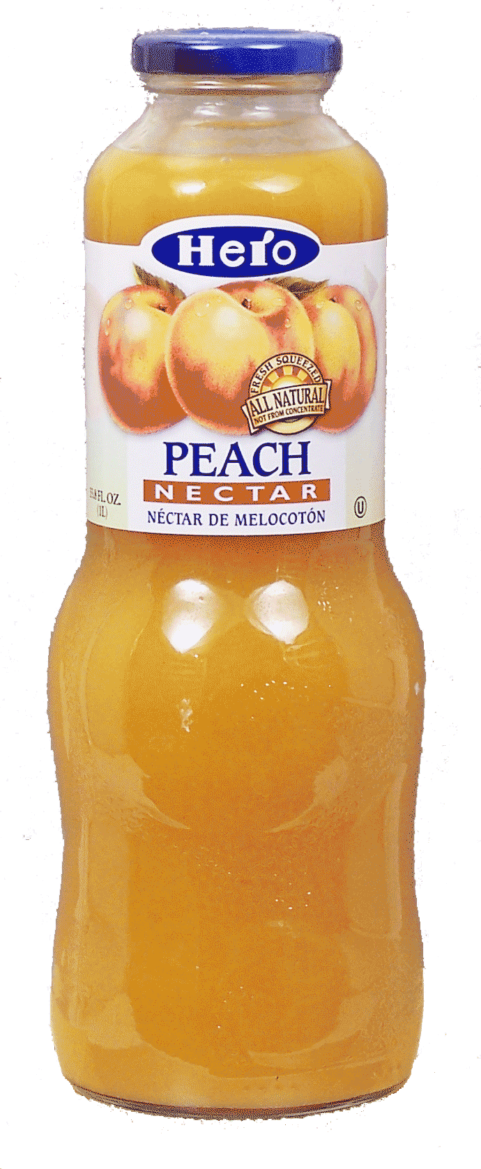 Hero  peach nectar, fresh squeezed, all natural, not from concentrate, fruit content 50% minimum Full-Size Picture